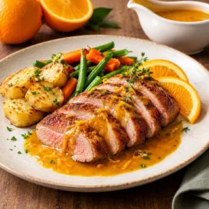 Eend met sinaasappelsaus